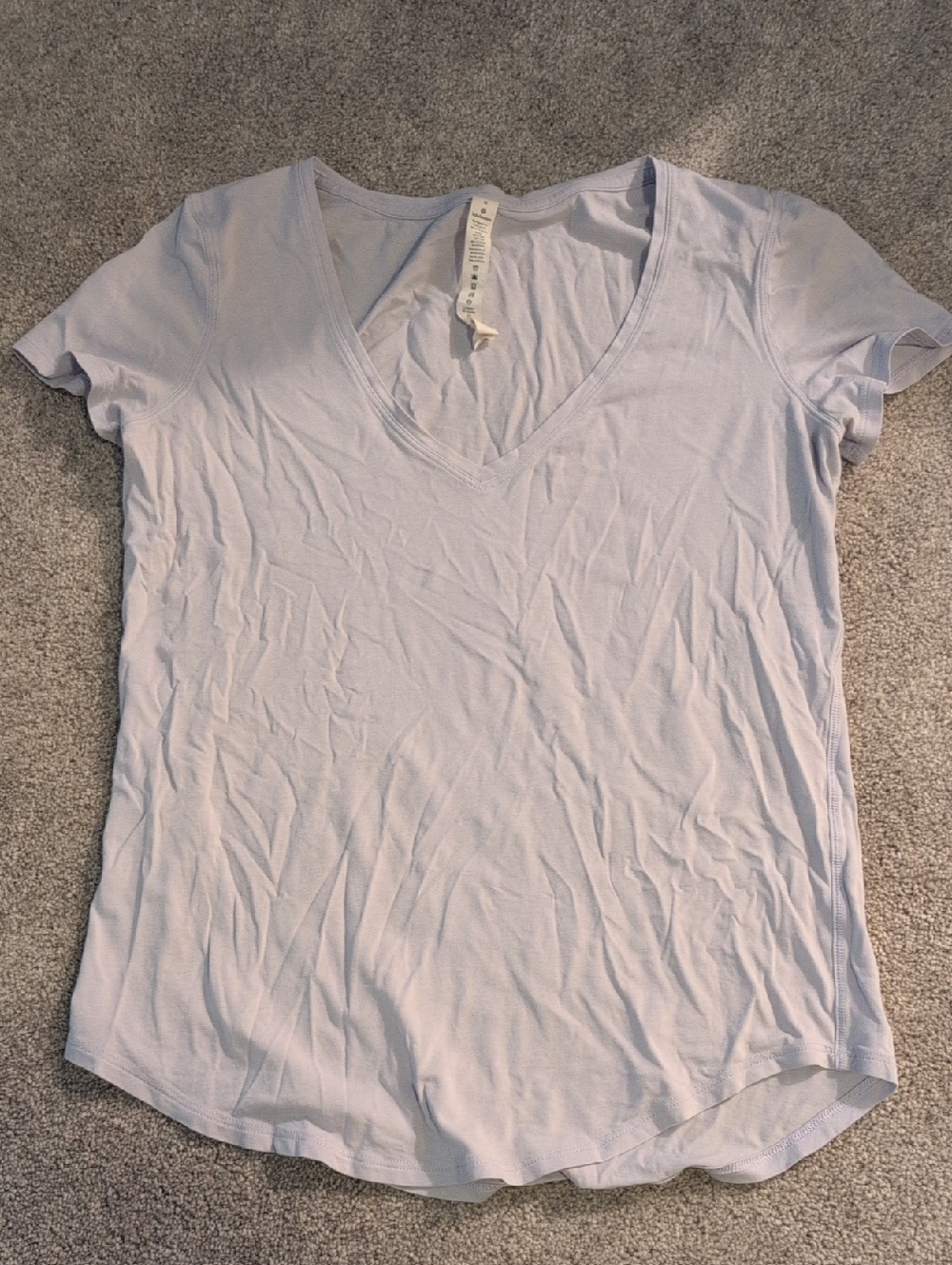 Lululemon Light Lavender V-Neck Love Tee